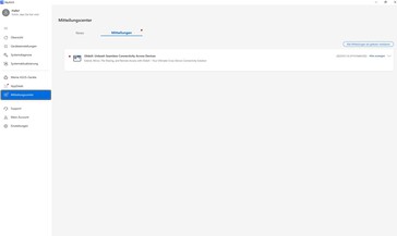 Glide yazılımını tanıtmak için reklam bildirimi