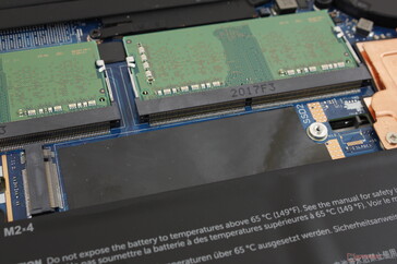 Whereas the last generation XPS 15 had just one M.2 slot, the XPS 15 9500 has two