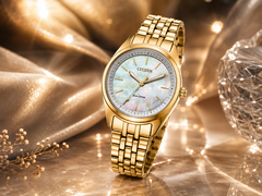 Citizen EM1232-59D saat, 30 mm'lik bir kasaya sahiptir