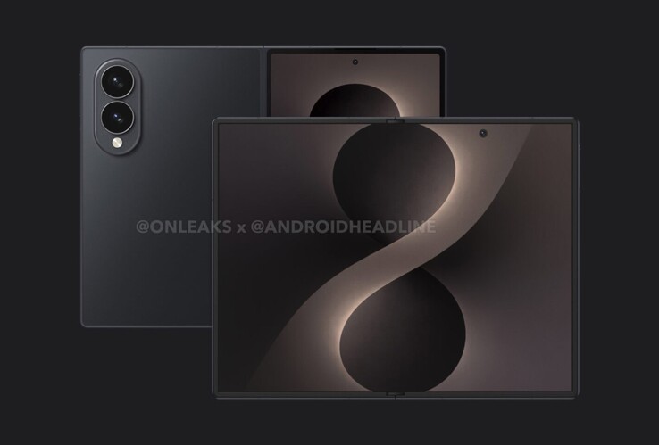 Sızdırılan Galaxy Z Fold 8 Wide görselleri.