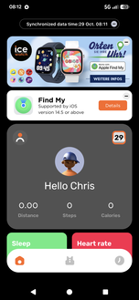 Ana ekran açık Android