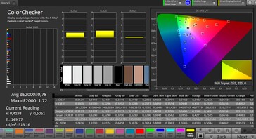 CalMAN: Renk doğruluğu (ColorChecker)