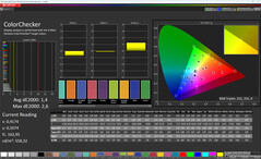 Renk doğruluğu (profil: doğal, hedef renk alanı: sRGB)