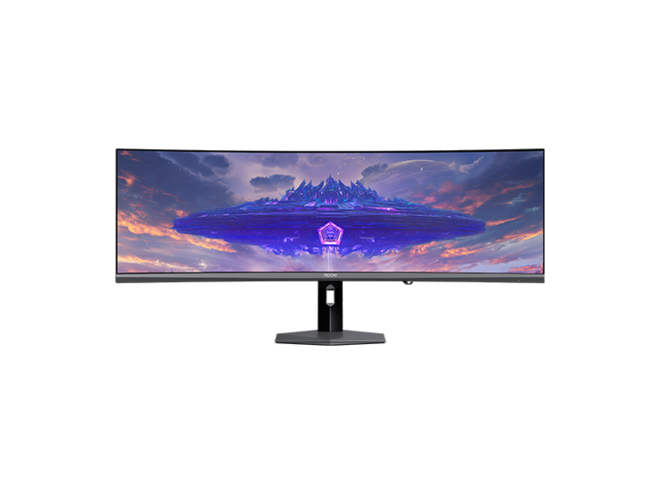 AOC Agon Pro AGP497UCZD kavisli oyun monitörünün önden görünümü