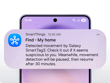 Samsung SmartTag 3'ün Konum Bildirimi.