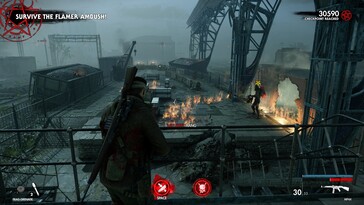 Resim: Zombie Army 4 oyunundan bir ekran görüntüsü.