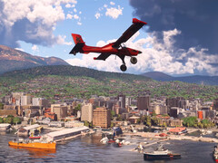 Hobart, Tazmanya, Avustralya, en son Microsoft Flight Simulator 2024 Güncellemesinde görüldüğü gibi.