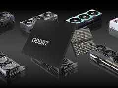 Nvidia RTX 50 serisi GPU'lar ile gösterilen GDDR7 bellek (Görsel kaynağı: Memphis Electronic, Nvidia Blog, düzenlemelerle)
