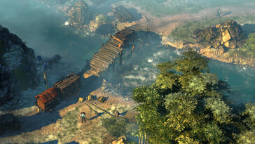 Shadow Tactics: Blades of the Shogun oyunundaki birkaç karakteri gösteren bir görsel.