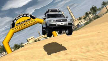 Resimde görülüyor: World Racing 2 - Champion Edition'dan bir oynanış ekran görüntüsü.