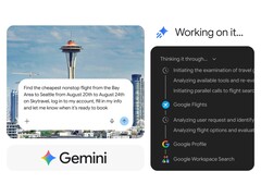 Gemini Spark, Chrome'da bir uçuş aramasını işler ve rezervasyonu başlatır