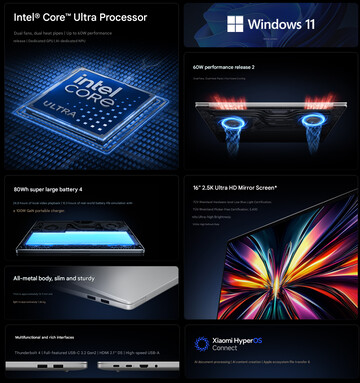 Redmi Book 16 2026 dizüstü bilgisayarın öne çıkan özellikleri (makine çevirisi)