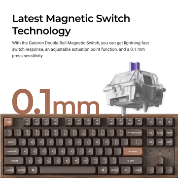 Keychron K8 HE Tamamen Ahşap Özel Sürüm