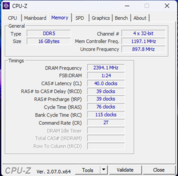 CPU-Z bellek