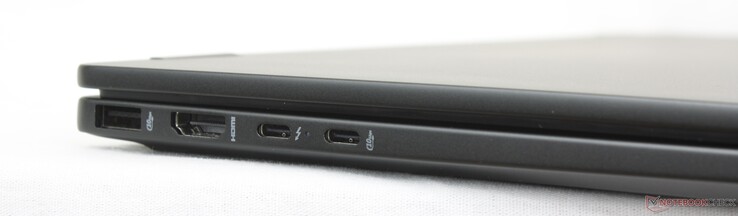 Sol: USB-A (10 Gbps), HDMI 2.1, DisplayPort + Güç Dağıtımı ile USB-C Thunderbolt 4, DisplayPort + Güç Dağıtımı ile USB-C (10 Gbps)