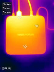 Stres testi sırasında Minisforum AI X1 (üst taraf)