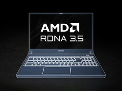 RDNA 3.5 2029 yılına kadar kullanımda kalabilir. Resimde görülüyor: AMD oyun dizüstü bilgisayarını gösteren bir render. (Resim kaynağı: AMD - düzenlenmiştir)