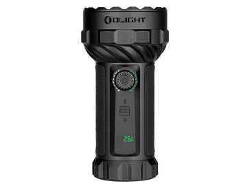 Olight Marauder 3, kalan çalışma süresini gösteren bir pil durum ekranına sahiptir.