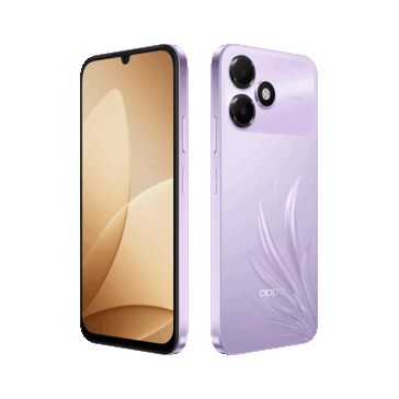 Feather Purple rengindeki Oppo K14 Lite.