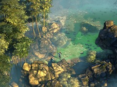 Shadow Tactics: Blades of the Shogun oyununda iki karakteri gösteren bir görsel.