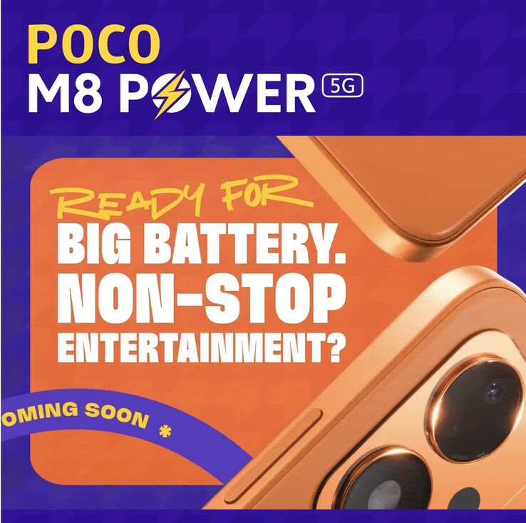 Turuncu renkteki Poco M8 Power 5G'nin tanıtımı yapıldı
