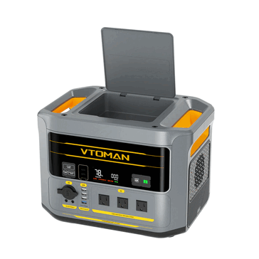 Vtoman FlashSpeed 2400 taşınabilir güç istasyonu düz bir tasarıma sahiptir