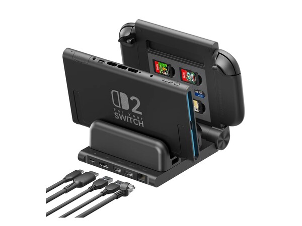 Jsaux’un yeni şarj istasyonu, dört Joy-Con’u aynı anda şarj edebiliyor.