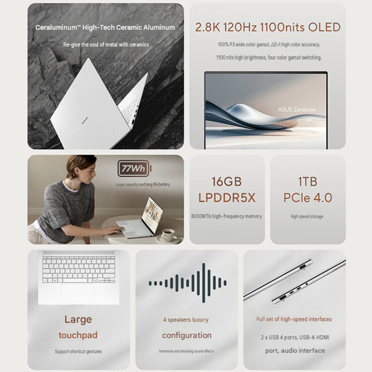 AMD Zenbook Air 2026'nın öne çıkan özellikleri (makine çevirisi)