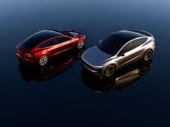 Tesla Model Y SUV ve Model 3 elektrikli sedan.