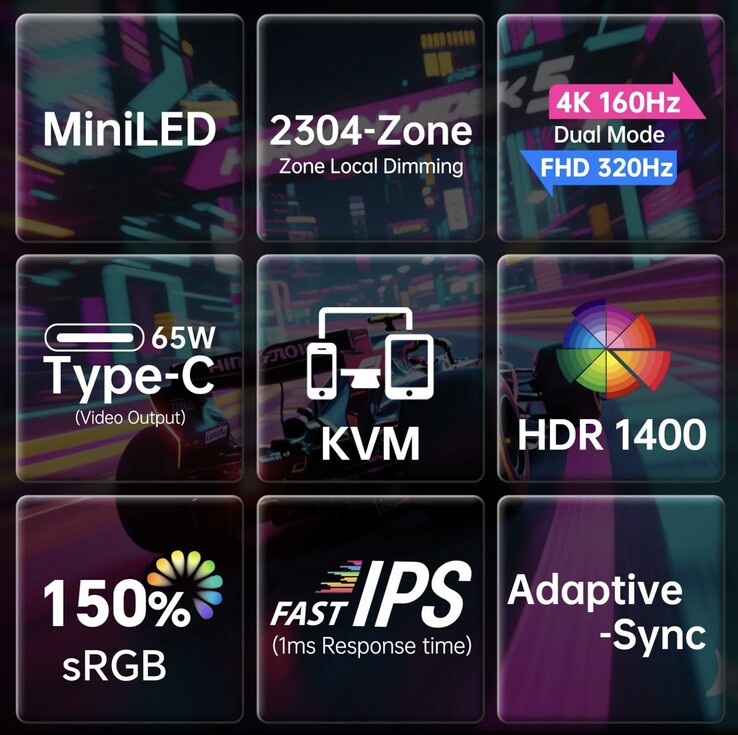 KTC M27P6S oyun monitörünün özellikleri.