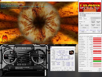 Stress test with FurMark (PT 122%)