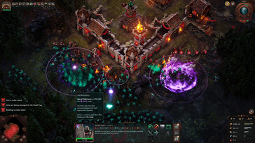 Age of Darkness: Final Stand oyununda bir kuşatmayı gösteren bir görsel.