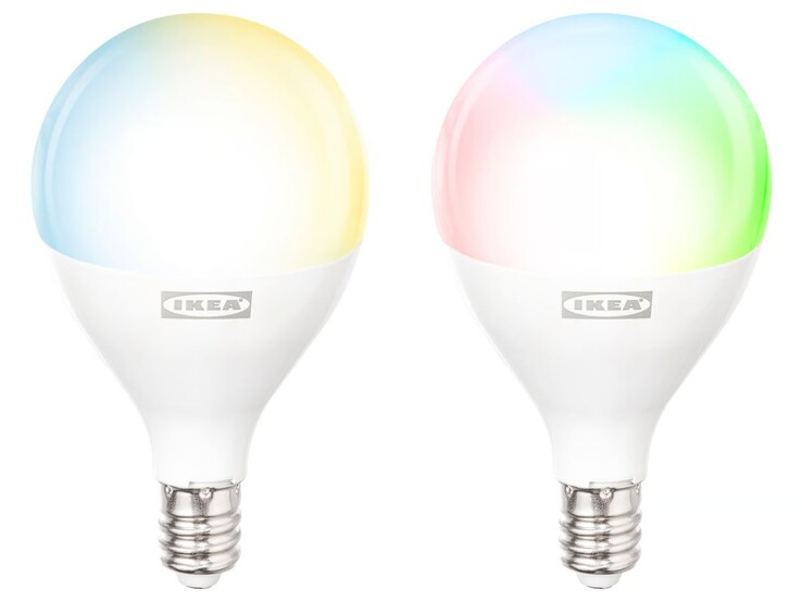IKEA Kajplats LED ampul E12 akıllı küre/opal beyaz 