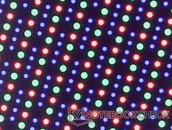 Net OLED RGB alt piksel dizisi