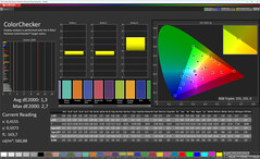 Renkler (renk modu: Doğal, renk sıcaklığı: Standart, hedef renk alanı: sRGB)
