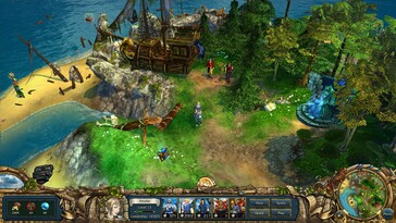Görselde: King’s Bounty: Crossworlds'ten bir oynanış ekran görüntüsü.