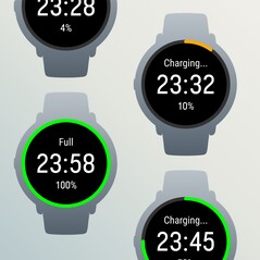 Şarj sırasında zaman gösterilir