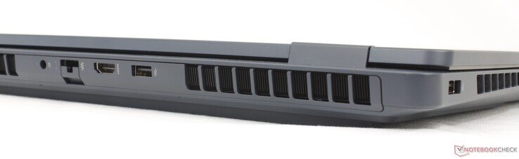 Arka: AC adaptörü, RJ-45 (1 Gbps), HDMI 2.1, USB-A (10 Gbitps)