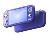 Indigo rengindeki Anbernic RG 55G1.