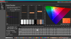 Kalibrasyondan sonra ColorChecker