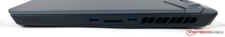 Sağ: USB-A (3.2 Nesil 1), SD okuyucu, USB-A (3.2 Nesil 1)