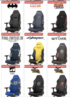 Özel sürümlerden bazıları (Görsel kaynağı: Secretlab)