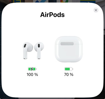 Kılıf açıldığında iPhone'da bir açılır pencere belirir.