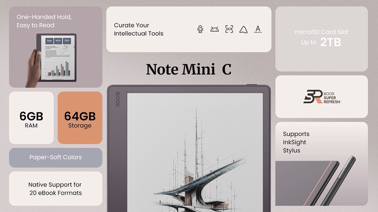 Boox Note Mini C, Google Play Store'daki uygulamalarla tam uyumluluk sunan Android 16 işletim sistemini çalıştırır.