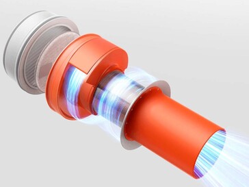 Bir siklon ilk toz ayırma işlemini üstlenir