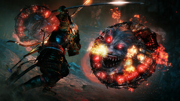 Nioh'taki bir savaşı gösteren bir görüntü: Complete Edition.
