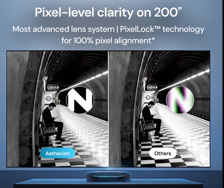 4K lazer projektörün çok net bir görüntü kalitesi sunduğu iddia ediliyor