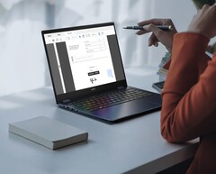 Acer Swift Spin 14 AI, dönüştürülebilir bir menteşe üzerine 120 Hz IPS panel monte eder.