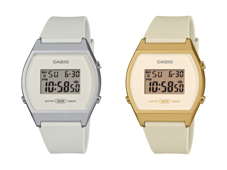 Casio LW-204-7A (solda) ve LW-204-9A (sağda) saatler