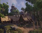 Elex'te bir köyü gösteren bir görsel; oyun şu anda Steam'de satışta.